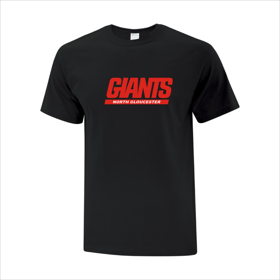 Men's Black T-Shirt - North Gloucester Giants Football