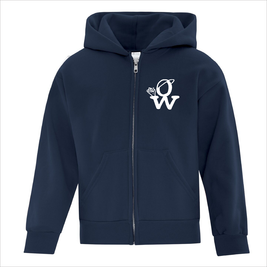 Youth Zip Hoodie - Orleans Wood