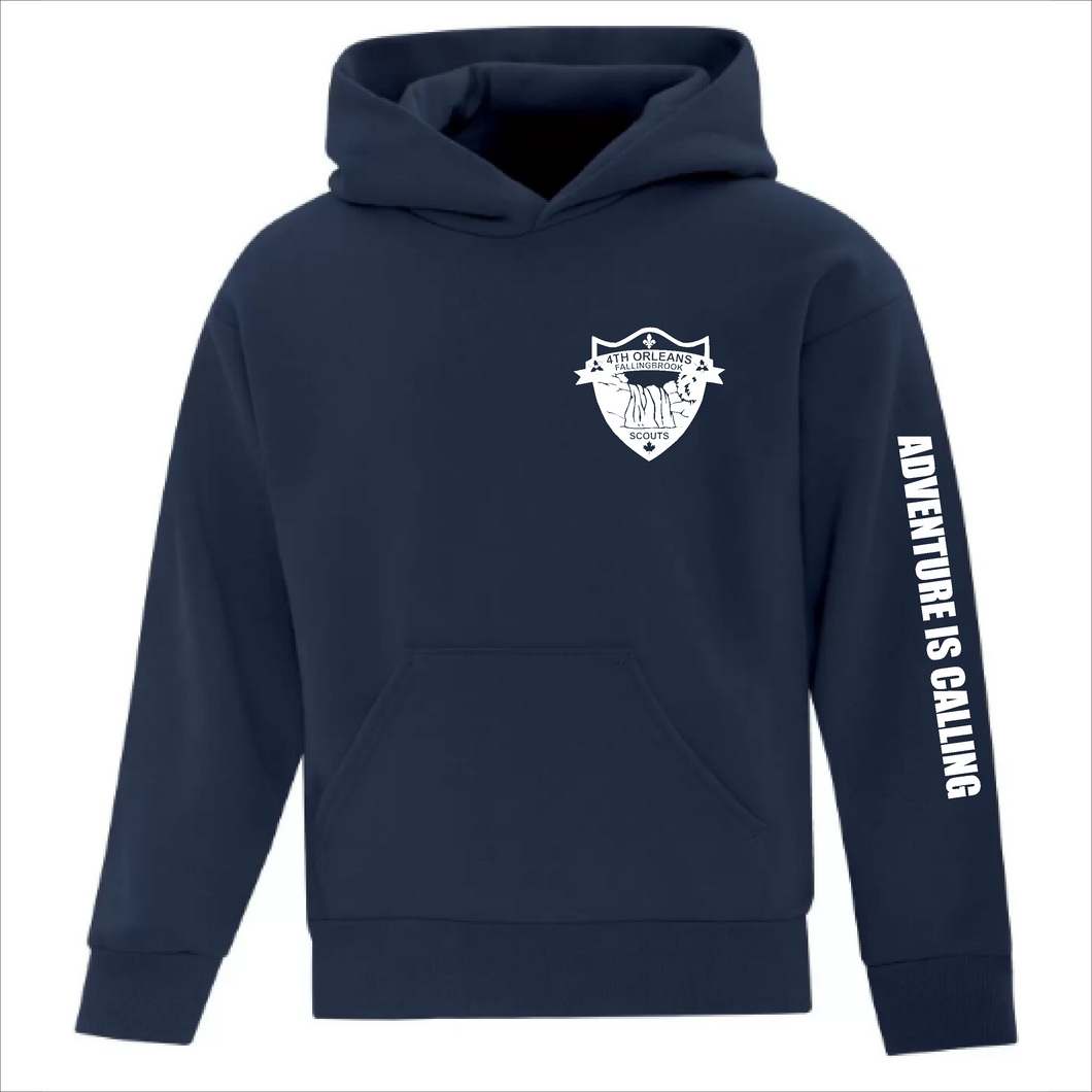 Youth Navy Hoodie - 4th Orleans Beavers