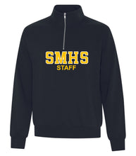 Load image into Gallery viewer, Adult Staff Quarter Zip Sweater - St. Matthew High School (SMHS Staff Logo)
