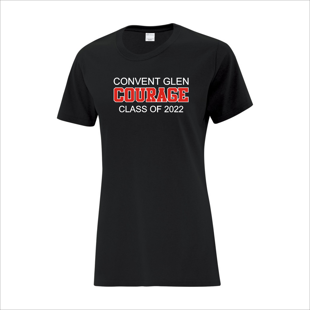 Women's T-Shirt - Convent Glen Courage - Class of 2022