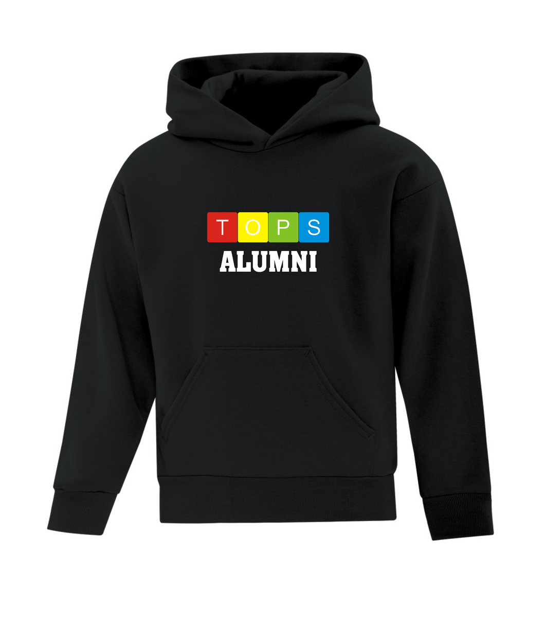 Youth Hoodie - ALUMNI with TOPS Blocks Logo